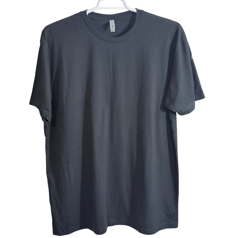 Next Level T-Shirt Mens XXL Black Cotton Short Sleeve Casual Basic Crew Neck